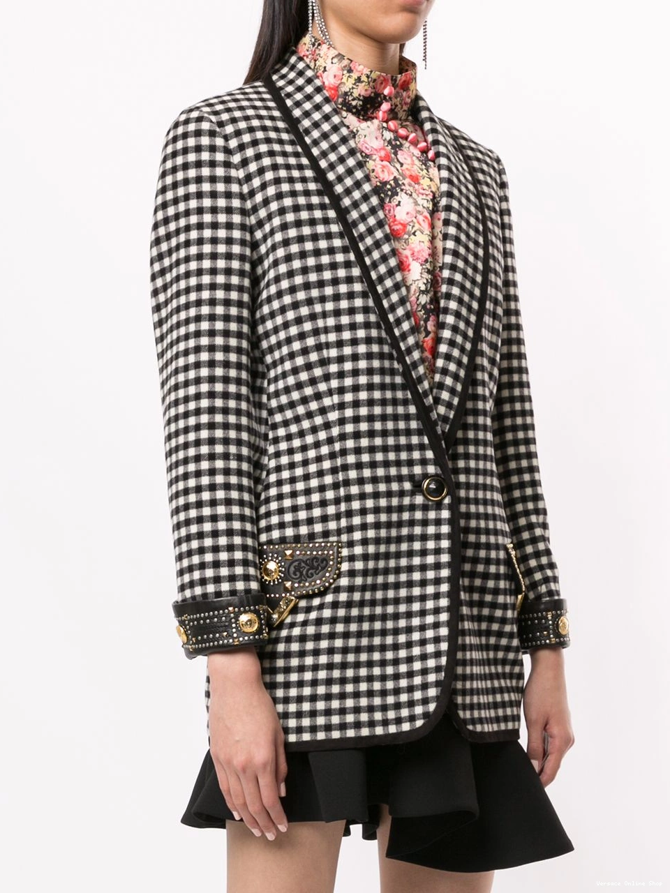 Cheap Versace Women long sleeve coat jacket 0715